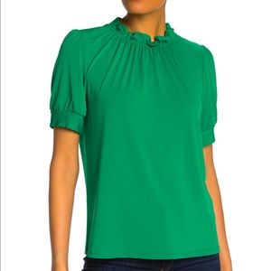 Adrianna Papell Ruffle-neck blouse